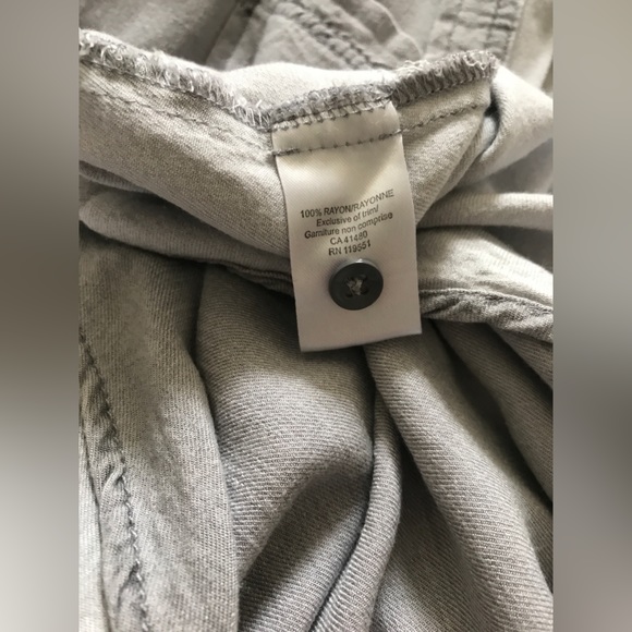 EUC Gentle Fawn Vintage Vibe Light Grey Collared Chambray Shirt S - Picture 15 of 16